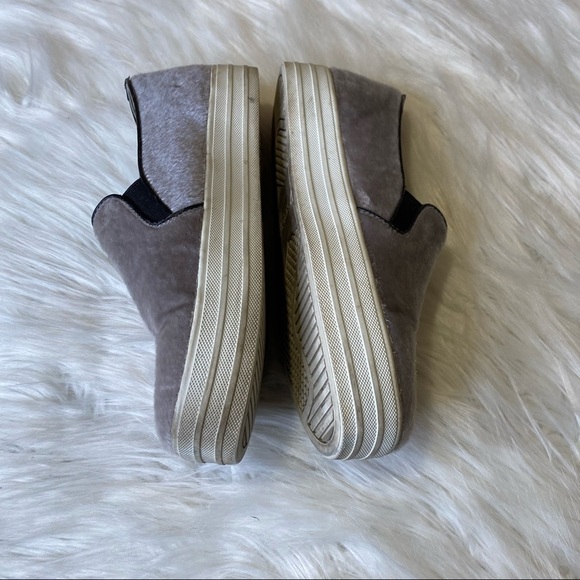 Skechers Street Rise It Grey Faux Leather Platform Slip On Sneakers Grey Size 8 - Picture 6 of 10